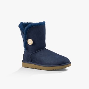 Ugg Bailey Button II Klassiska Stövlar Dam Marinblå (014632XFQ)